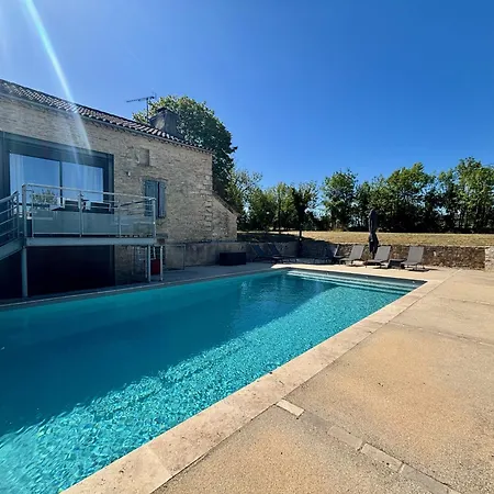 Pierres Blanches, Grange De Charme & Piscine 卡奥尔